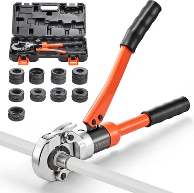 Immagine prodotto di Pinza idraulica VEVOR, pinza multifunzionale con ganasce TH16 TH20 TH26 TH32, pinza per tubi PEX e alluminio-plastica e ganasce V12 V15 V18 V22 V28 per tubi in acciaio inox