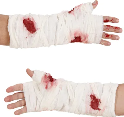 Produktbild von Blutige Bandage Halloween-Zubehör weiss-rot