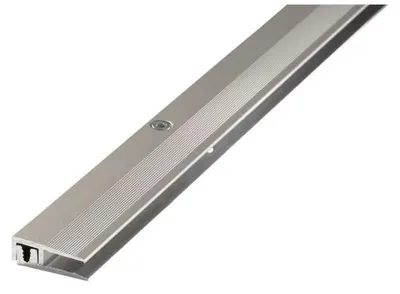 Produktbild von Abschlussprofil PROLINE PROCOVER Designfloor 4-9 mm Aluminium 100 cm schraubbar eloxiert Edelstahl Abschlussleiste Übergangsprofil Übergangsleiste Höhenausgleichsprofil Anpassungsprofil