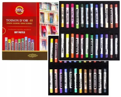 Obrázek produktu pro Koh-I-Noor Suché kreslicí pastely sada 48 barev