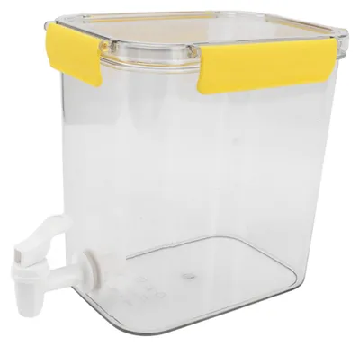 Immagine prodotto di Bollitore da frigorifero 3,5 l con rubinetto, multifunzionale, PET, economico, pratico, distributore di bevande da frigorifero per feste, succhi, tè freddo, giallo