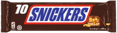 Image de SNICKERS 463487 SNICKERS Barres chocolatées 10 barres