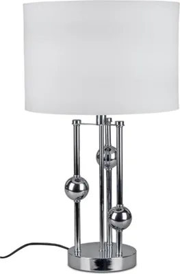 Produktbild von Tischlampe 3 Kugel mit rundem Fuß H.  52cm silber Metall Formano WA