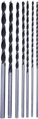 Produktbild von Holzbohrer Set 30cm lang - Holz Bohrsatz Balkenbohrer Spiralbohrer Schlagenbohrer für Bohrmaschine Ø 4-5-6-7-8-10-12 mm x 30 cm (7-teilig)