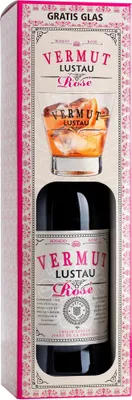 Produktbild von Emilio Lustau Lustau Vermut Rosé Onpack GP mit Glas 15% vol Jerez NV Wermut ( 1 x 0.75 L )