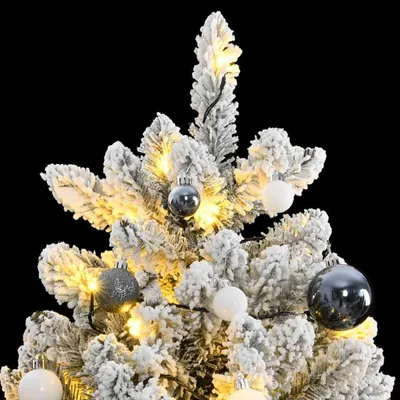 Produktbild von vidaXL Künstlicher Weihnachtsbaum Klappbar 300 LEDs & Kugeln 270 cm