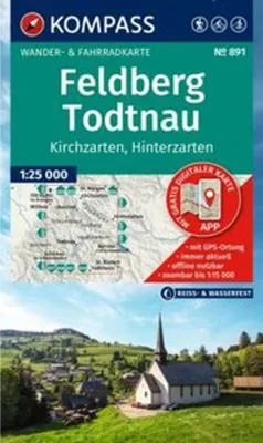 Immagine prodotto di Carta escursionistica KOMPASS 891 Feldberg, Todtnau, Kirchzarten, Hinterzarten 1:25.000