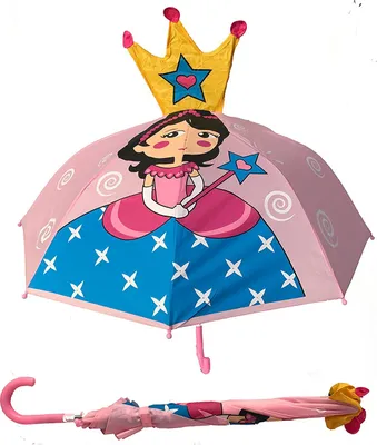 Produktbild von Heckbo 3D Regenschirm Prinzessin rosa