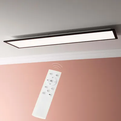 Produktbild von LED-Paneel, 100 x 25 cm, 3400 lm, dimmbar, 3000-6500 K, CCT, schwarz