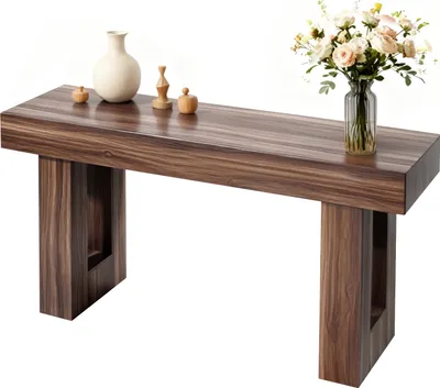 Produktbild von VEVOR Konsolentisch Sofatisch (160 x 35 x 85 cm / L x B x H) schmaler rechteckiger Eingangstisch aus Spanplatte für Flur Schlafzimmer Wohnzimmer Foyer, Flurtisch Beistelltisch Braun