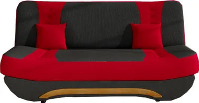 A sofa with a sleeping function and storage.