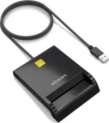 Obrázek produktu pro AISENS ASCR-SN06-BK, USB 2.0, 1 m, Černá