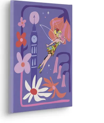 Produktbild von Komar Keilrahmenbild - Disney Tinker Bell Flower City - Größe: 30 x 40 cm