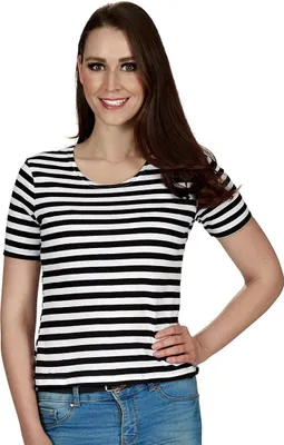 Produktbild von Ringelshirt schwarz-weiß Größe: 44-46