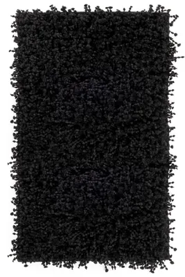 Productafbeelding van Heckettlane Badmat Onda - Badkamermat - Bidetmat - Antislip tapijt - 60x100 cm - Zwart
