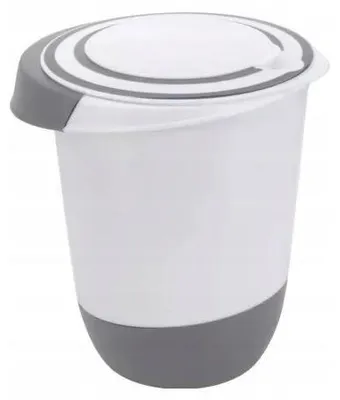 Produktbild von Koopman Hohe Plastikschüssel mit Klappdeckel 1,5 Liter rutschfest