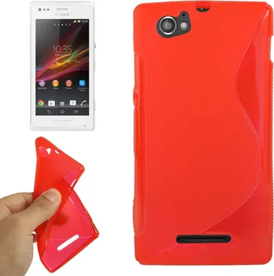 Produktbild von Handyhülle TPU-Schutzhülle für Sony Xperia M C1904 C1905 rot