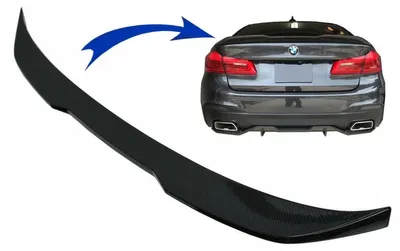 Produktbild von Kofferraumspoiler für BMW 5er G30 2017+ M Performance Look Carbon Look.