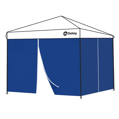 Produktbild von Sekey 2 Seitenteile für 3x3 /3x6m/3x9m pavillon mit Reißverschluss, Dunkelblau