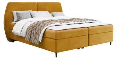 Produktbild von MIRJAN24 Boxspringbett mit zwei Bettkästen Madryt, Schlafzimmer Ehebett, Doppelbett mit Topper (Farbe: Wave 05, Größe: 160x200 cm)