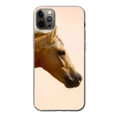 Produktbild von MuchoWow® Handyhülle Schutzhülle Hülle für iPhone 12 Pro Max Pferd - Licht - Luft Silikon Softcase Handy Hülle - Hartschale