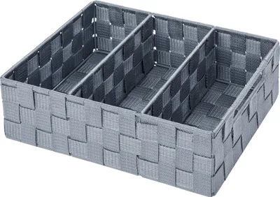 Zdjęcie produktu dla WENKO Adria organizer z uchwytem szary, szary, szary polipropylen, lakierowany metal