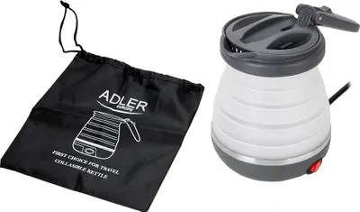 Image de Adler AD 1279 electric kettle 0.6 L 750 W Black  White