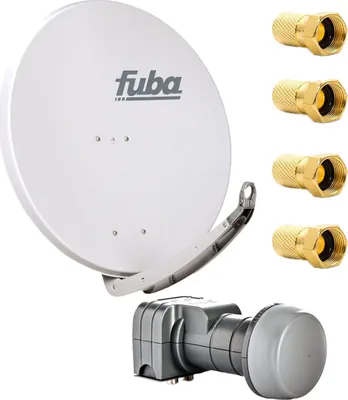 Produktbild von Fuba DAA 780 G Satellitenantenne 78 cm Aluminium Grau DEK 217 Twin LNB 4 F-Stecker
