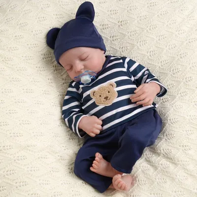 Produktbild von Reborn Babypuppe Junge Noah, 51 cm, Full Body Vinyl, für Sammler