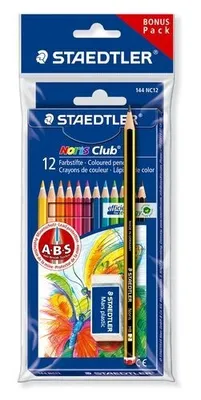 Zdjęcie produktu dla Zestaw 12 kolorowych ołówków STAEDTLER Noris w kartonowym pudełku detalicznym