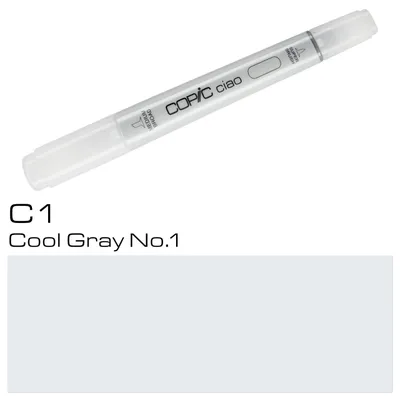 Obrázek produktu pro Copic Ciao, 1 kusů, Cool gray, Zkosený/štětcový hrot, Kulatý, Inkoust na bázi akrylu, Dospělý/dítě