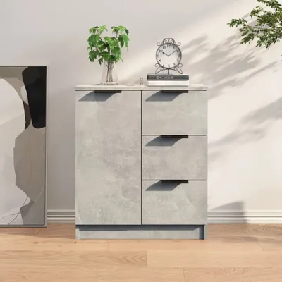 Obrázek produktu pro vidaXL Příborník betonový šedý 60x30x70 cm odvozený výrobek ze dřeva