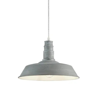 Image de Suspension WILL grise 1xE27x60W en métal, dimensions : 150x36x36 cm, IP20, RL