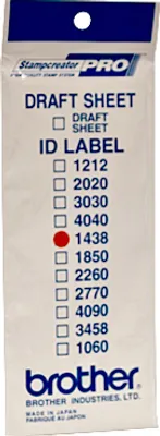 Produktbild von Brother ID1438 - 14 x 38 mm 12 Etikett(en) Stempeletiketten - für StampCreator PRO SC-2000, PRO SC-2000USB