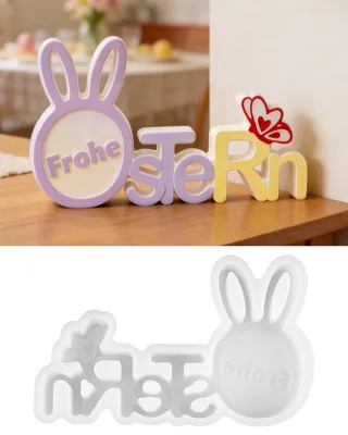 Image de Moules en silicone, forme de lapin de Pâques
