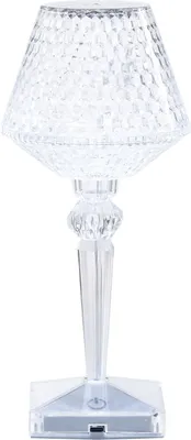 Produktbild von LED-Tischlampe - H 26 cm - Transparent - Kunststoff - dimmbar