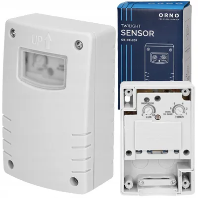 Produktbild von Orno Dämmerungsschalter Außen LED 1200W IP44 Zeitschaltfunktion
