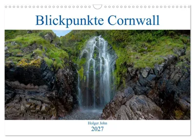 Produktbild von Blickpunkte Cornwall (Wandkalender 2027 DIN A3 quer), CALVENDO Monatskalender