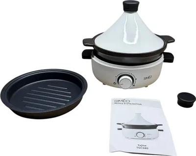 Immagine prodotto di Tagine elettrico in Vetroceramica 1000w Simeo TGC680