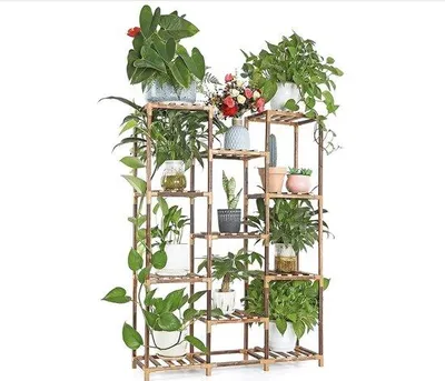 Produktbild von Famanu Pflanzenregal 11 Ebenen - 82 x 25 x 115 cm