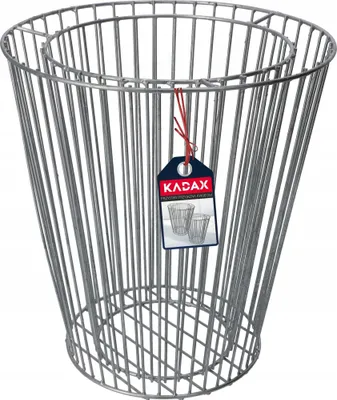 Obrázok produktu pre Gabionový kvetináč – záhradný kvetináč – pozinkovaná oceľ – 36 cm – odolný voči poveternostným vplyvom a korózii – strieborný