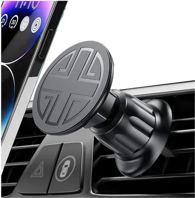 Productafbeelding van Telefoonhouder Magnetisch - Telefoonhouder Auto - 360 Graden Draaibaar - Universele Telefoonhouder - Zwart - Sterke Magneet met Siliconen - Autohouder