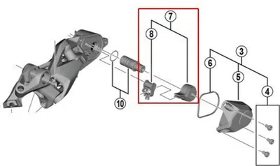 Image de Unité de stabilisation SHIMANO pour stabilisateur RD-M6000 - Pièce de rechange pour Deore...
