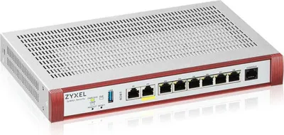 Productafbeelding van Zyxel USGFLEX100HP-EU0101F: Zyxel USGFLEX 100HP instapmodel firewall, met 1x Gigabit PoE+ poort
