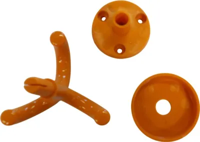 Immagine prodotto di 10 ganci da soffitto, triplo arancione