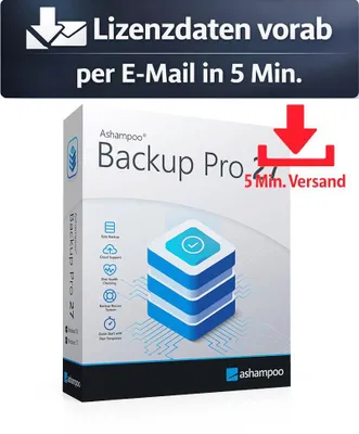 Produktbild von Ashampoo Backup Pro 27 (1 PC - perpetual) ESD Hilfsprogramme Tools Treiber 5 Min. Versand als Download per Mail