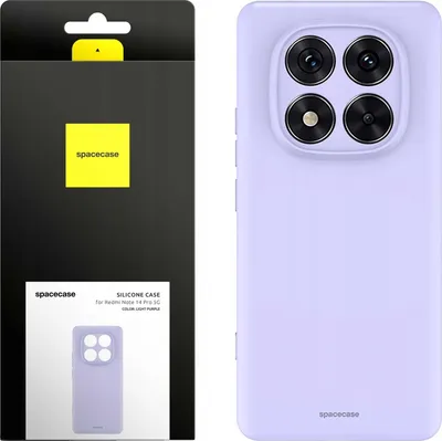 Zdjęcie produktu dla Silikonowe etui SPACECASE Silicone Case do Xiaomi Mi Note 14 Pro 5G Fioletowy