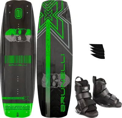 Obrázok produktu pre BRUNELLI CARBON Wakeboard SET 145 cm Wake Binding Wakeboardové viazanie Wakeboard – Veľkosť: S-M (38-42)