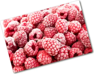 Produktbild von Tulup Glas Herdabdeckplatte - 80x52 cm - Glaskeramikkochfeld-Abdeckung Spritzschutz Glasabdeckplatte - Einteilig - Essen & Getränke - Gefrorene Himbeeren - Rot