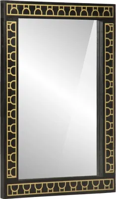 Image de Miroir de bain 50x70x2,5 cm bois de manguier massif et verre